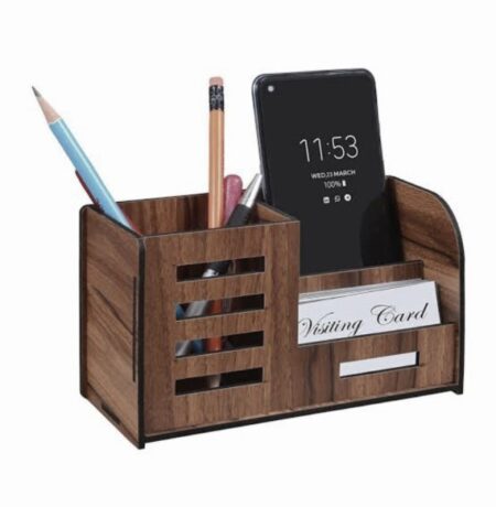 wooden desk organizer