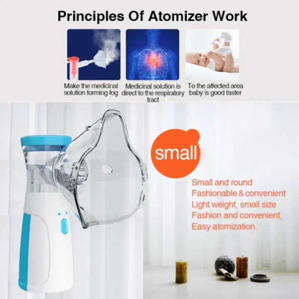 Portable Handheld Mesh Nebulizer For Adults & Kids Or Infants 2 7 Portable Handheld Mesh Nebulizer For Adults & Kids Or Infants 2 - Image 7