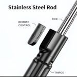 r1s-selfie-stick-with-tripod-bluetooth-foldable-selfie-rod-with-remote-control-for-phone-action-camera-iphone-with-flash-light – 1