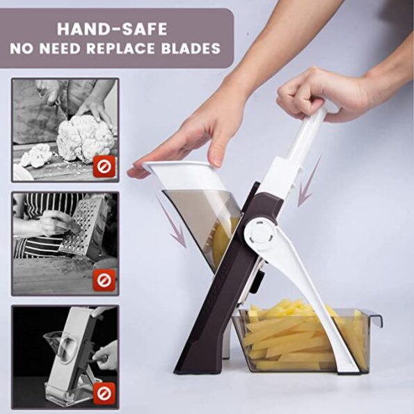 Mandoline Food Slicer Vegetable Cutter, Safe Food Chopper - Image 4