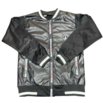 Men's Black Micro Terry Plain Jacket – Sleek and Versatile Outerwear