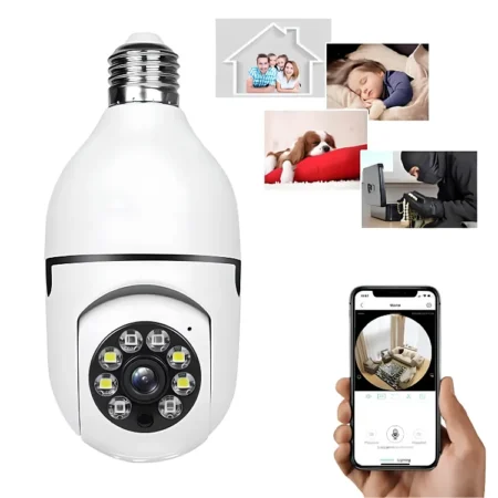 1080P HD WiFi Smart Security Camera with 360° View, Night Vision & Two-Way Audio