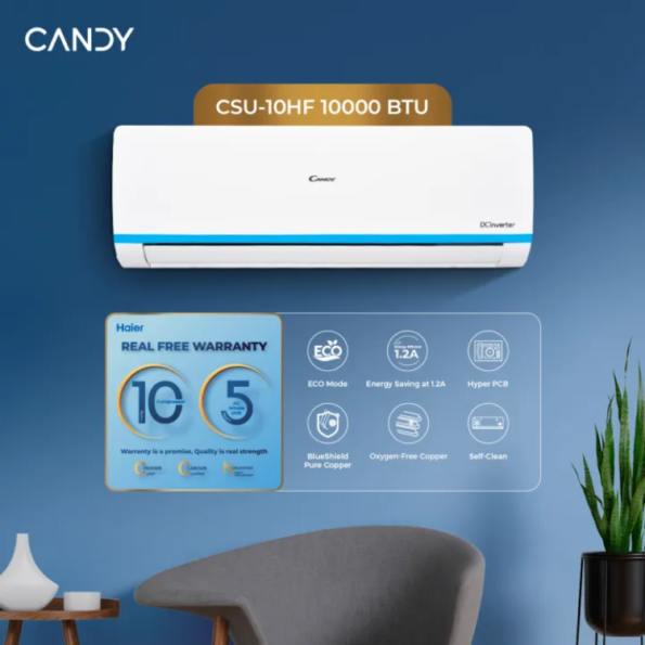Candy by Haier 0.8 Ton DC Inverter AC Heat & Cool