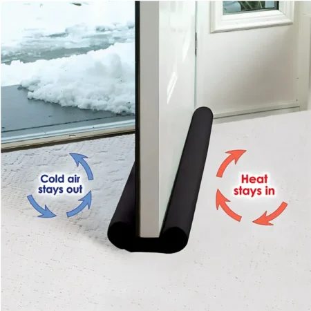 Door Draft Stopper Twin Guard Under Door Seal for Dust, Insects & Air Protection (22–45 Inches)