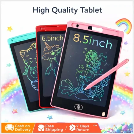LCD Writing Tablet for Kids with Multicolor Screen (Multiple Sizes)