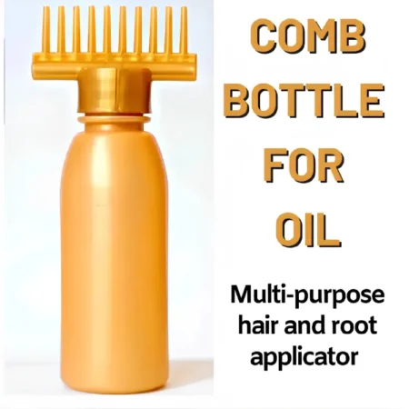 Hair Oil Applicator Bottle with Comb