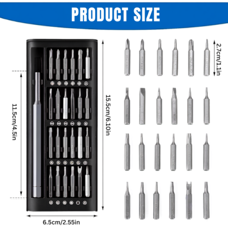 24-in-1 Magnetic Precision Screwdriver Repair Kit