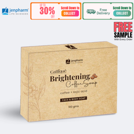 Jenpharm Brightening Coffee Soap with Kojic Acid 100g