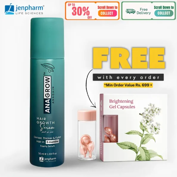 Jenpharm Anagrow Hair Growth Foamy Serum 50ml 1 Jenpharm Anagrow Hair Growth Foamy Serum 50ml
