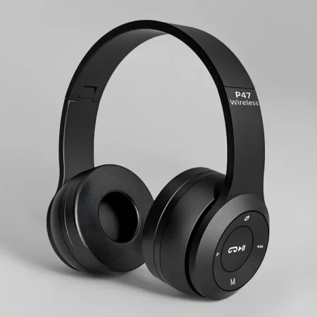 P47 Wireless Bluetooth Foldable Headphones with Mic for Android, iPhone & PC