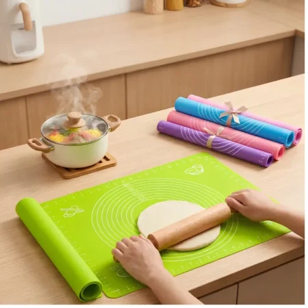 Non-Stick Silicone Roti Rolling Mat with Measurements 30×40cm
