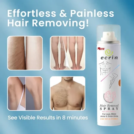 Ecrin Hair Removal Foaming Spray 200ml with Refreshing Fragrance